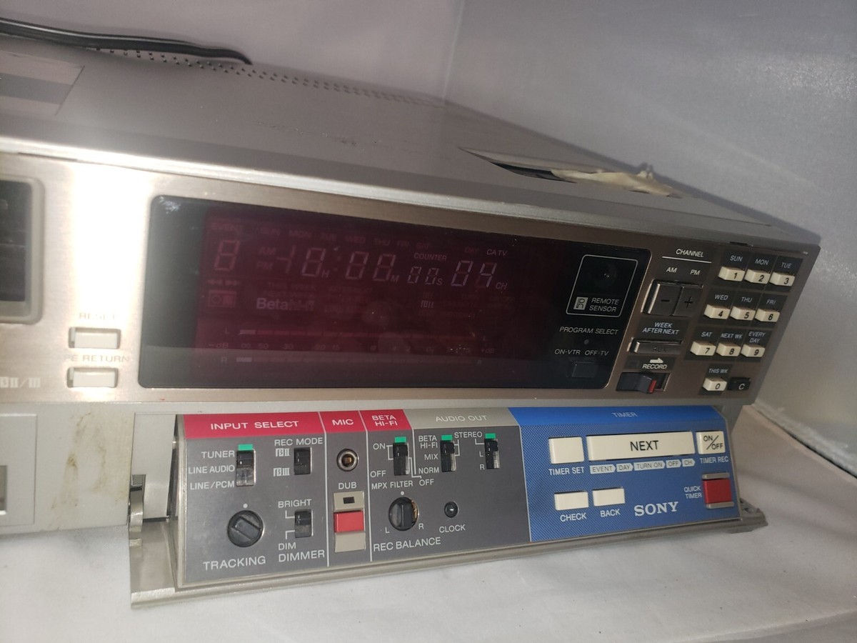 Sony SL-2710 Betamax VCR Video Cassette Recorder | eBay
