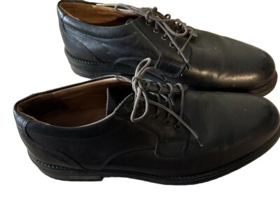 Bostonian Men Sz 9.5 M Black Leather Dress Shoe Oxfords Lace  display picture 2