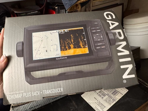 Garmin EchoMap Plus 64CV Display and Transducer