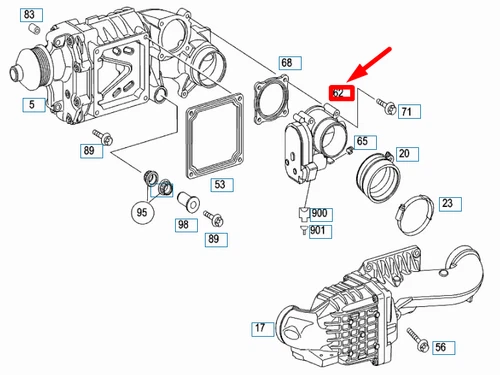 NEU MERCEDES-BENZ C W204 UMLUFTKLAPPE MONTAGE A1110980050 ORIGINAL - Bild 10 von 11