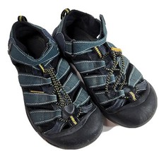 KEEN Newport H2 Outdoor Hiking Sandal Boys Size 4 1006557 Blue Gray Yellow