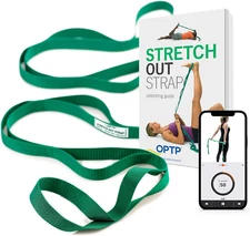 OPTP the Original Stretch Out Strap with Exercise Book, USA Made Top Choice Stre