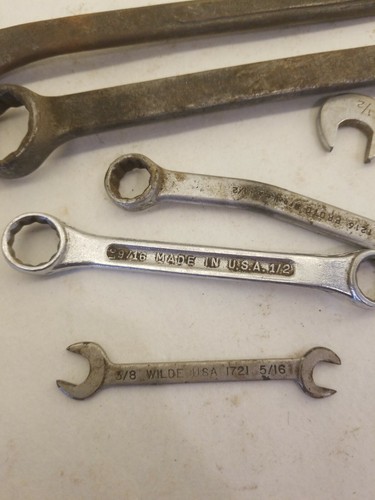Lot of 8 Professional Wrenches Vintage Tools Made in USA