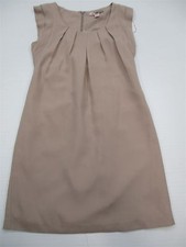 new FOREVER 21 Women's Size S Classy Formal Pleated Beige Shift Dress
