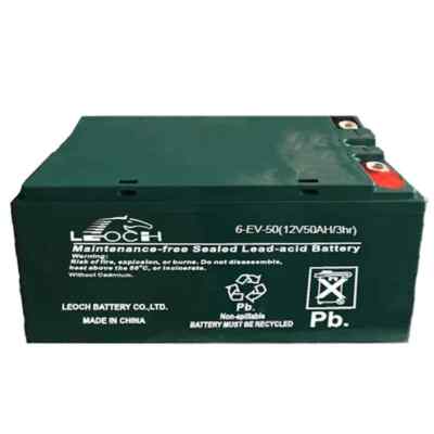 Leoch 6-EVF-50B 50Ah 12-Volt Sealed Lead Acid Battery For Ryobi RY48130 ...