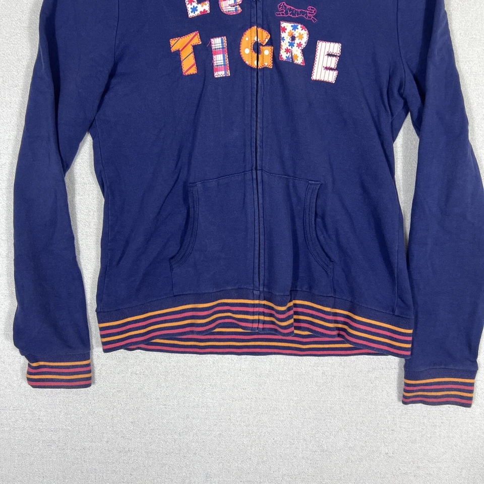 Sudadera con capucha Le Tigre cremallera completa para mujer XL deletrear Y2K colorida Foto 4 de 4