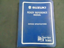 Vintage 1984 Suzuki motorcycle Ready reference tech Spec Manual. All "E" models.