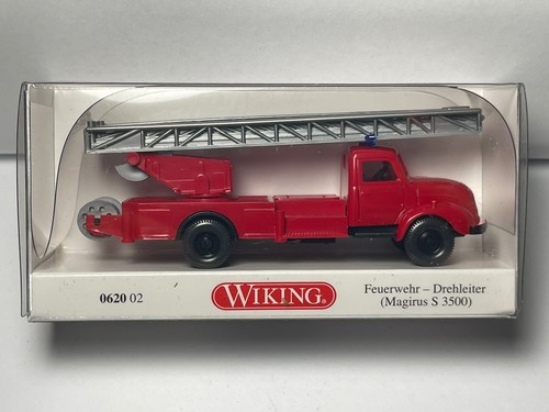 Magirus Wiking 062002 FDHerwehr - Drehleiter S 3500 Modell 1:87, Miniaturmodell Aus Kunststoff