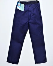 New 1960s Blue Cotton Twill Work Chore Peasant Pants J.B W35 Made in France