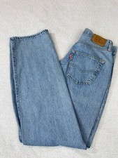Levi's Premium 501 '90s Selvedge Jeans Women's W28 L32 Big E Destroyed Mid-Rise