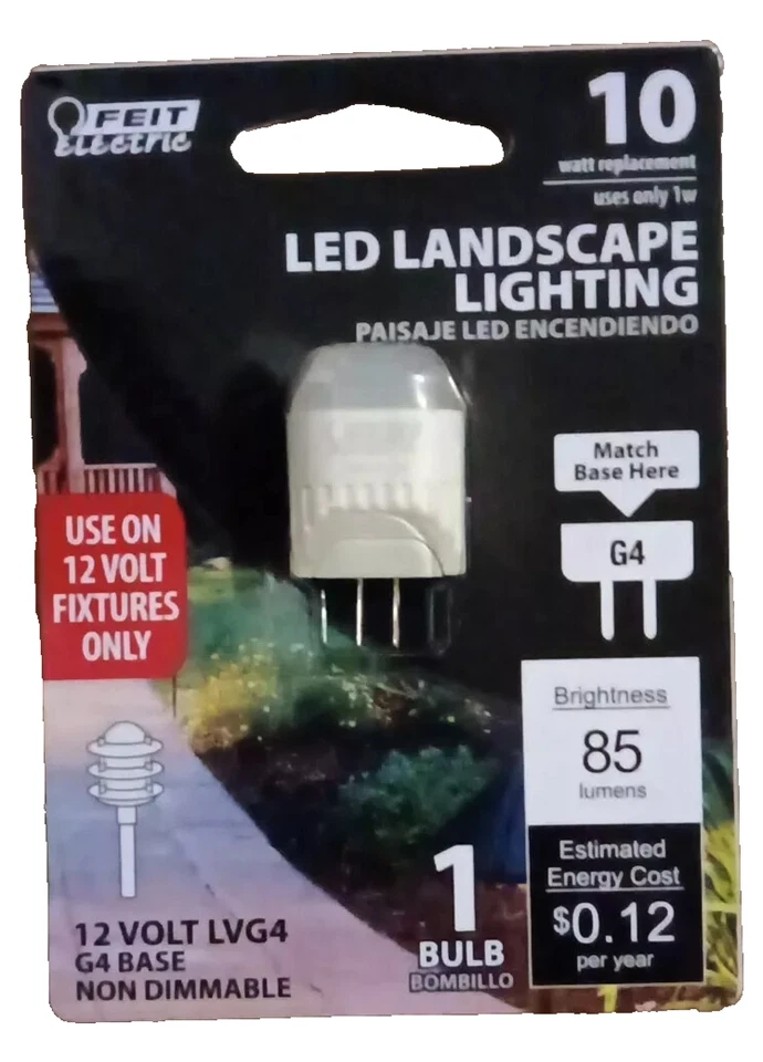 (2) Feit Electric 10W Equiv Warm White Wedge LED G4 2-Pin Base 12Volt Light Bulb - Image 2 of 2