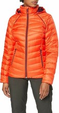 Spyder Timeless Hooded 700fp Down Jacket Womens Size Xl Orange