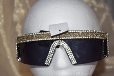 NWT CG Fashion Sunglasses, Smoky Lens, Clear Rhinestones