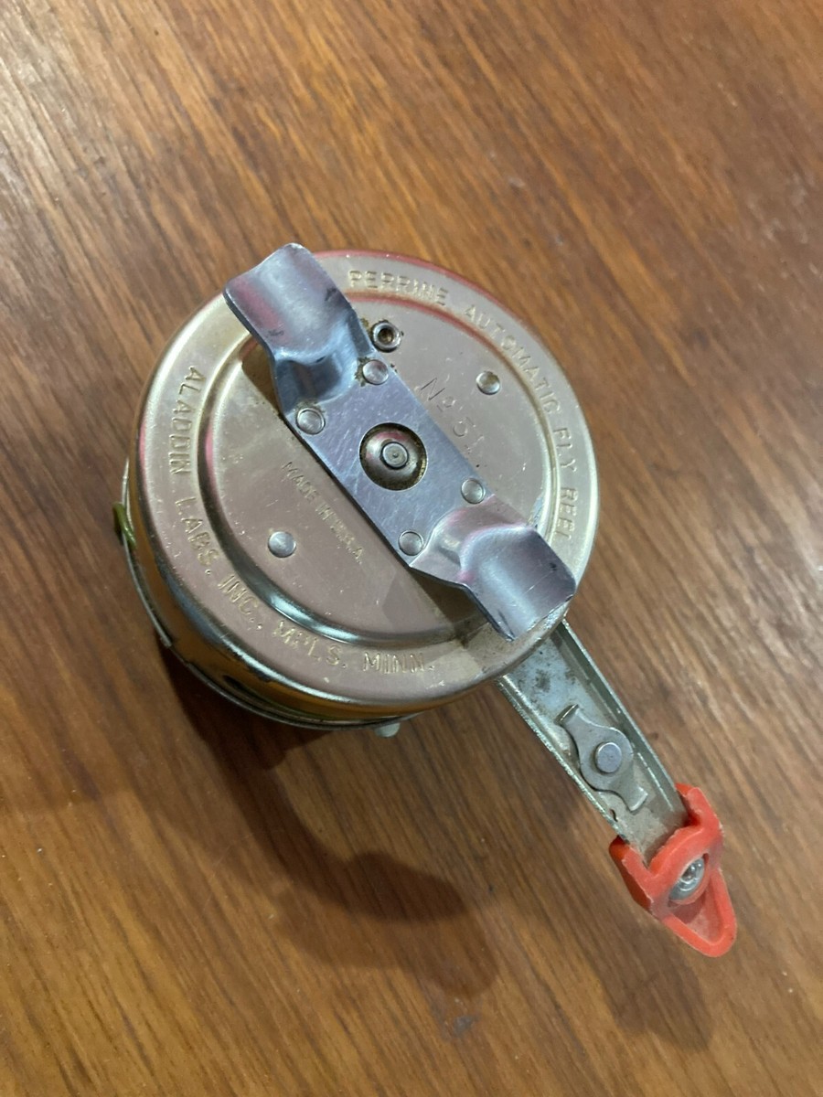 USA製　PERRINE automatic fly reel no51 Vintage Perrine No. 51 Automatic Fly Fishing Reel ~ Made in