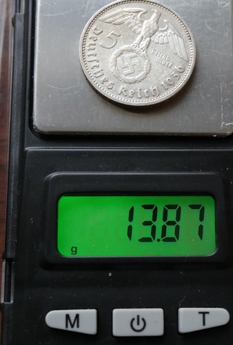 5 Reichsmark 1936 G - Germany Third Reich KM#94 silver coin with swastika -#R715 - Picture 4 of 5