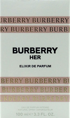 BURBERRY HER ELIXIR DE PARFUM INTENSE SPRAY FOR WOMEN 3.3 Oz / 100