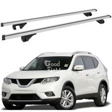 2x für Nissan X-Trail T32 Dachträger Relingträger Silber Querstange Gepäckträger
