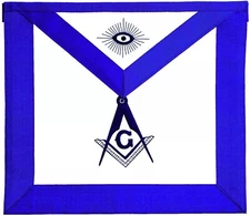 FREEMASON Blue Lodge Master Mason Masonic Square & Compass APRON