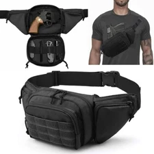 Tactical Pistol Bag Chest Waist Holster Gun Fanny Pack and Magazine Pouch Holder