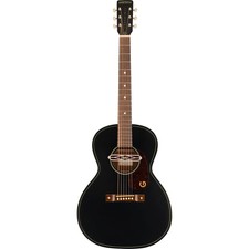 Gretsch Jim Dandy Series Deltoluxe Concert Acoustic Guitar, Black Top