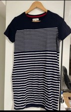 Women Navy Stripped Dress With Pockets size S
