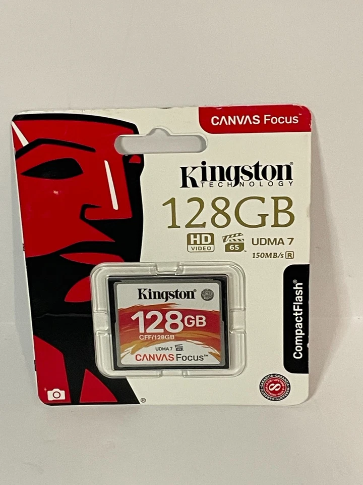 Kingston 128GB Canvas Focus Compact Flash  CF Memory Card - Image 3 of 3