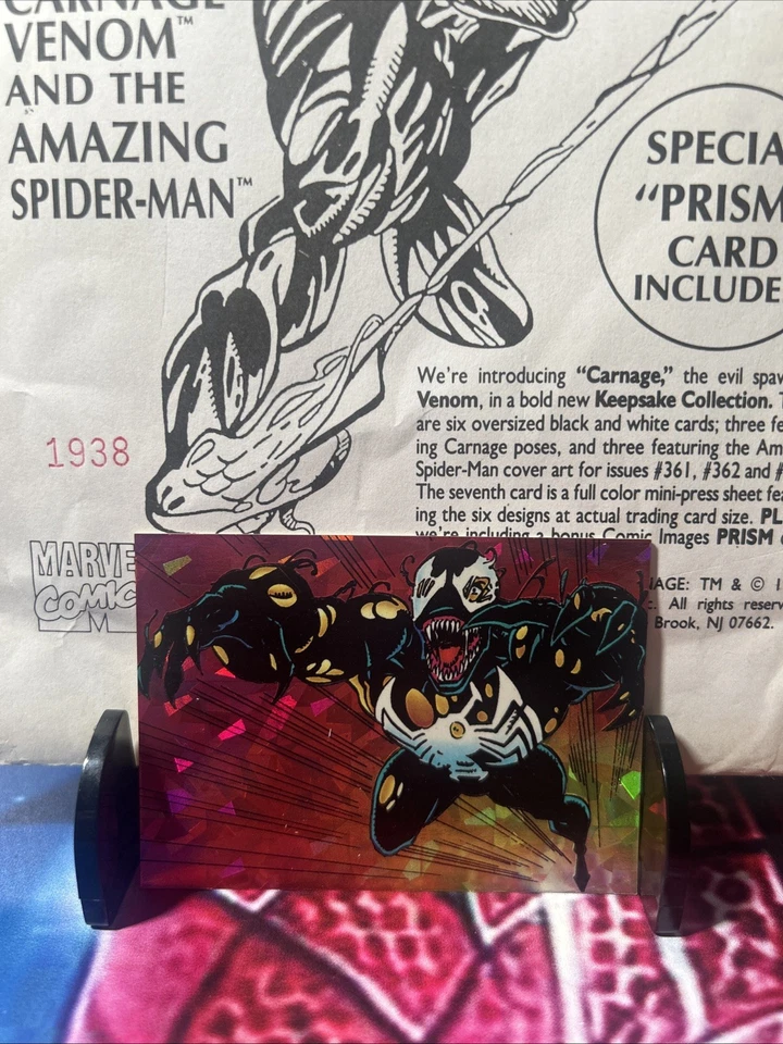 Amazing Spider-Man Keepsake Collection #361-363 Art & Venom Prism Card Marvel - Immagine 3 di 4