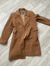 Vintage Esprit Women's Wool blend Cognac Coat