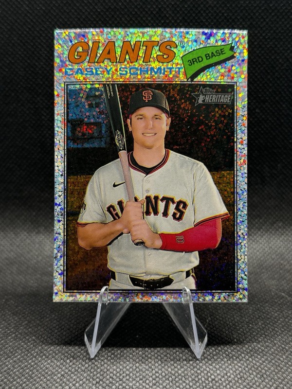 2026 Topps Heritage Silver Sparkle #27 Casey Schmitt San Francisco Giants