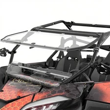 Upgraded 2-IN-1 Filp Up Split Windshield Hard Coated for CFMOTO ZForce 950 20-24