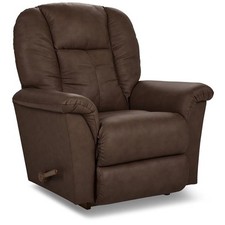 La-Z-Boy Dark Brown Leather Rocker Recliner Lazy Boy Chair Lazyboy Recliners NEW