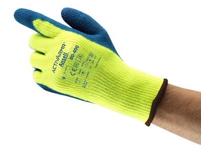 Ansell Mechanical Protection Gloves Hi-Vis Yellow/Blue Size Large