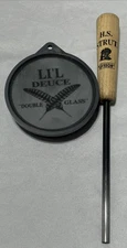 HS Strut LI'L DEUCE Double Glass Turkey Friction Call + Matching Striker HICKORY