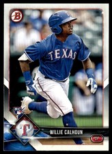 2018 Bowman Willie Calhoun Rookie Texas Rangers #31