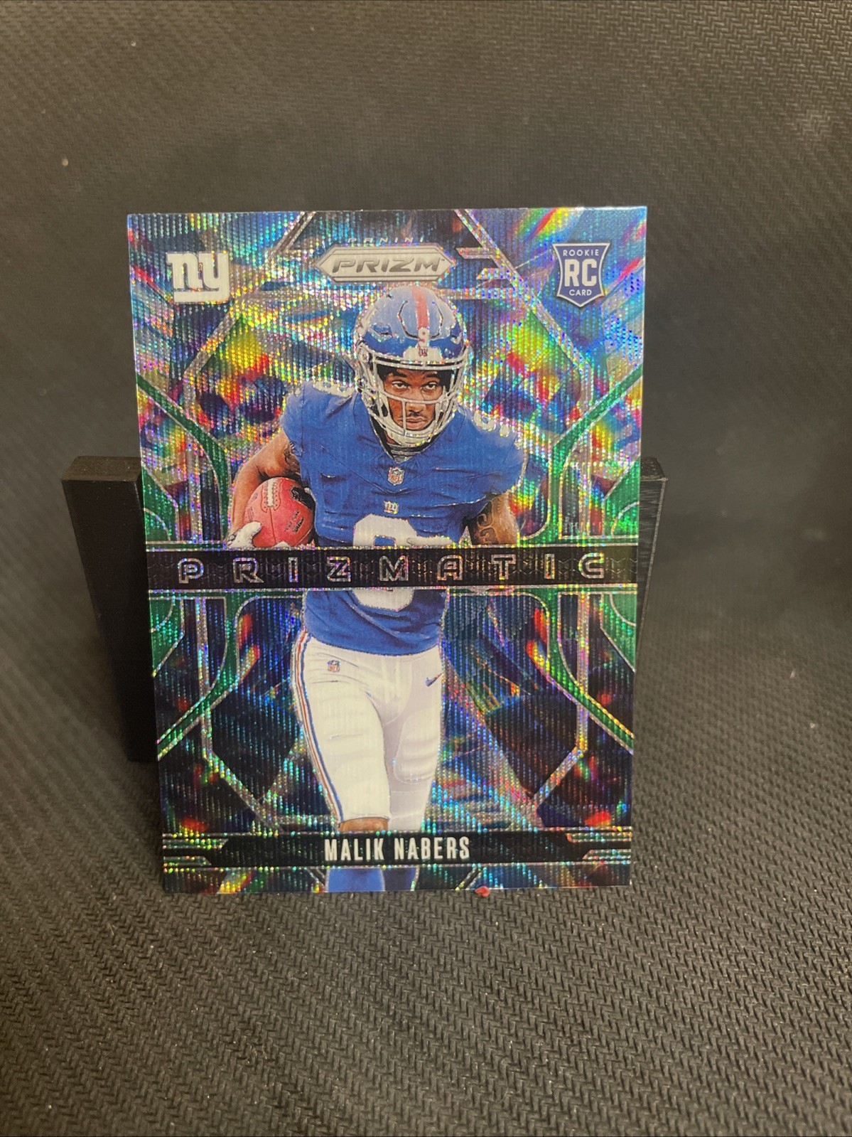 2024 Panini Prizm - Prizmatic Malik Nabers #13 Green Wave Prizm (RC)