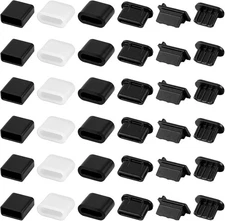 36 Pcs USB Anti Dust Cover Plugs Type-C Dust Stopper Silicone Soft Cap Port Prot