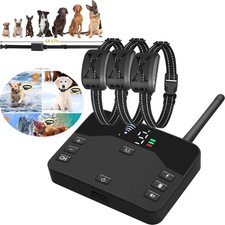 Wireless Dog Fence For 1/2/3 Dogs Pet Containment System Electric Shock Collar