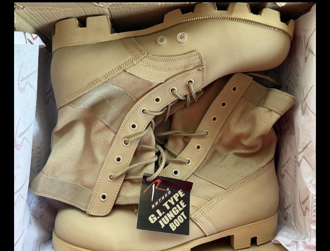 NEW Rothco G.I. Type Jungle Boots - Desert Tan - Men display picture 3