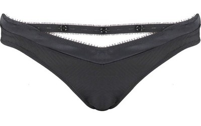 CHANTAL THOMASS Black Troublante Striped Brief Size L BNWT