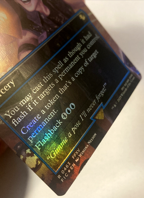 MTG Flash Photography (Borderless Foil) Commander: Final Fantasy
