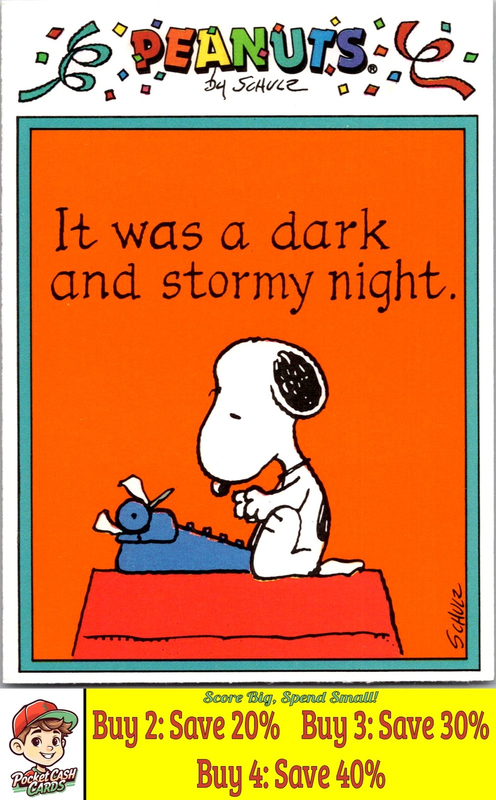 The Literary Ace 1991 Tuff Stuff Peanuts Preview #21 008949