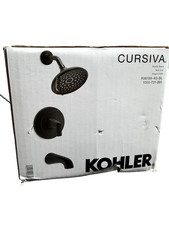 Kohler Cursiva 1-Handle 3-Spray Tub  Shower Faucet in Matte Black R36189-4G-BL
