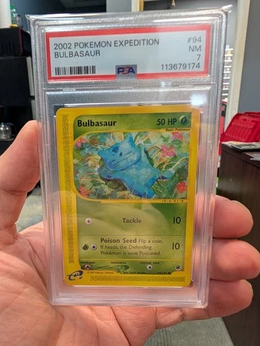 2002 Expedition Bulbasaur 94/165 PSA 7 NM Near Mint Pokemon Card WOTC Vintage