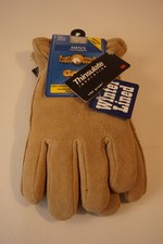 Wells Lamont Leather Work Gloves Mens Large Winter Lined Thinsulate 100g New