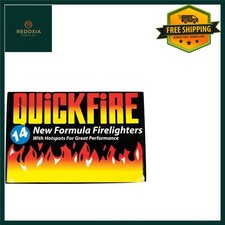 Long Burning Instant Fire Lighters for BBQ and Wood Burners 4 Pack 3.25 per lighter