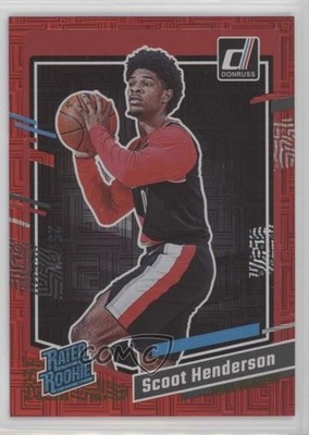 2023 Panini Donruss Rated Choice Red 25/99 Scoot Henderson #250 Rookie RC 10yl