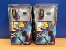 LOT OF 2 VITAL HERO RED INTERACTIVE GAMIFIED WEARABLE BAND WITH DIGITAL MONSTER