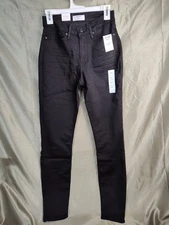 Denizen From Levi's Black Denim High-Rise Skinny Jeans Women's Size 6L (W28 L32)