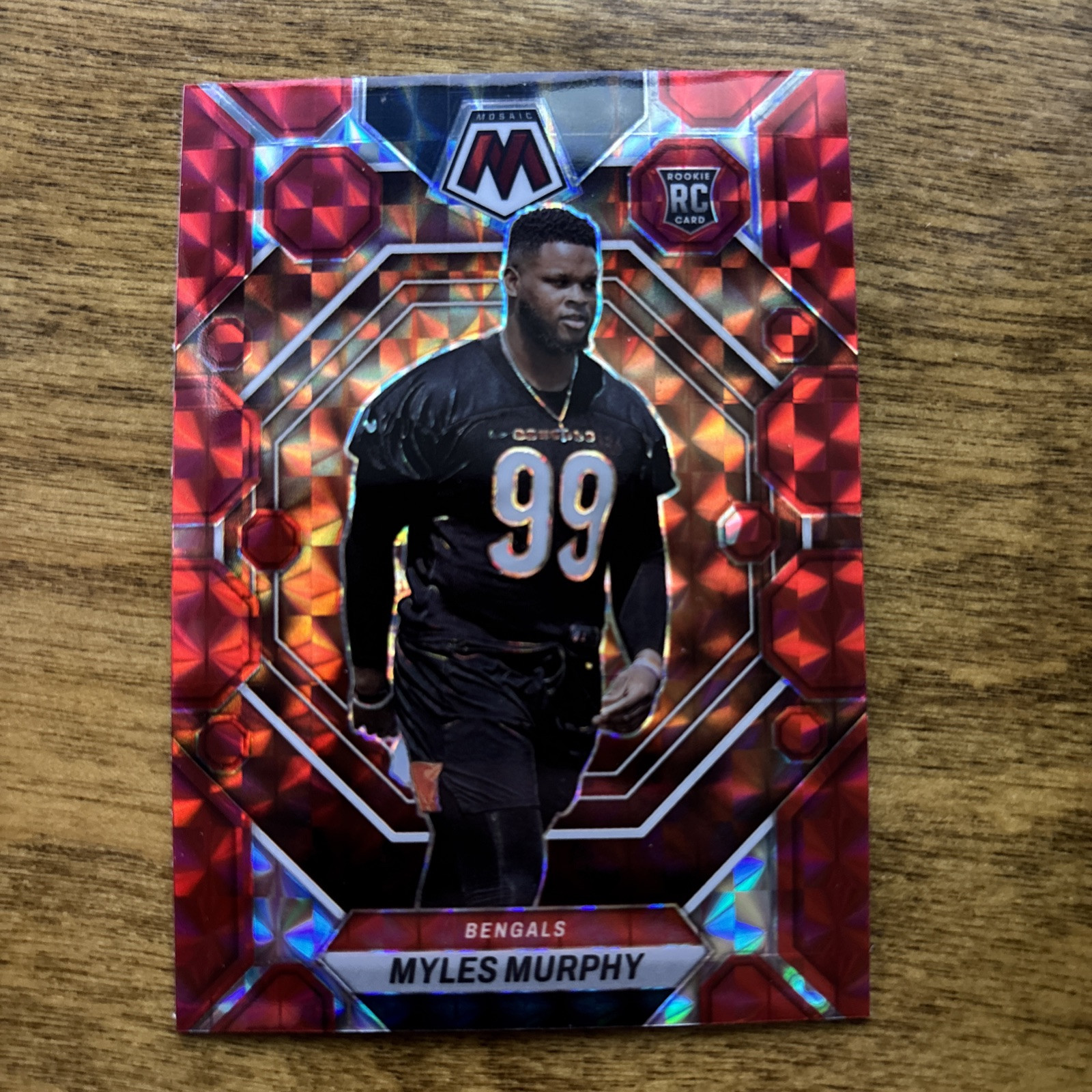 2023 Mosaic Prizm Red Myles Murphy RC Cincinnati Bengals #351