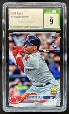 2018 Topps Rafael Devers RC Rookie #18a Red Sox CSG 9